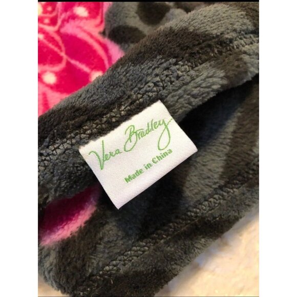 BEAUTIFUL RETIRED VERA BRADLEY ZIGGY ZINNIA PRINT LARGE BLANKET/THROW - Picture 4 of 5